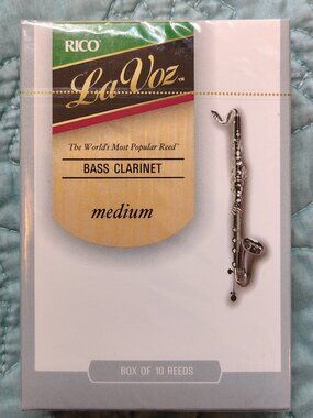 Rico LaVoz Bass Clarinet Medium Reeds 10 Pack